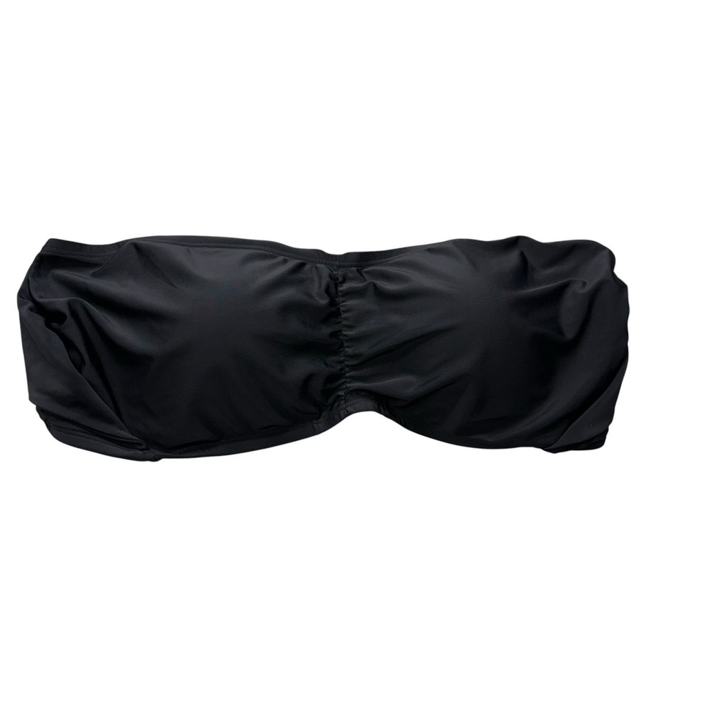 Swimsuits For All Womens Swim Top 22 Black Strapless Bandeau  Sexy Tie